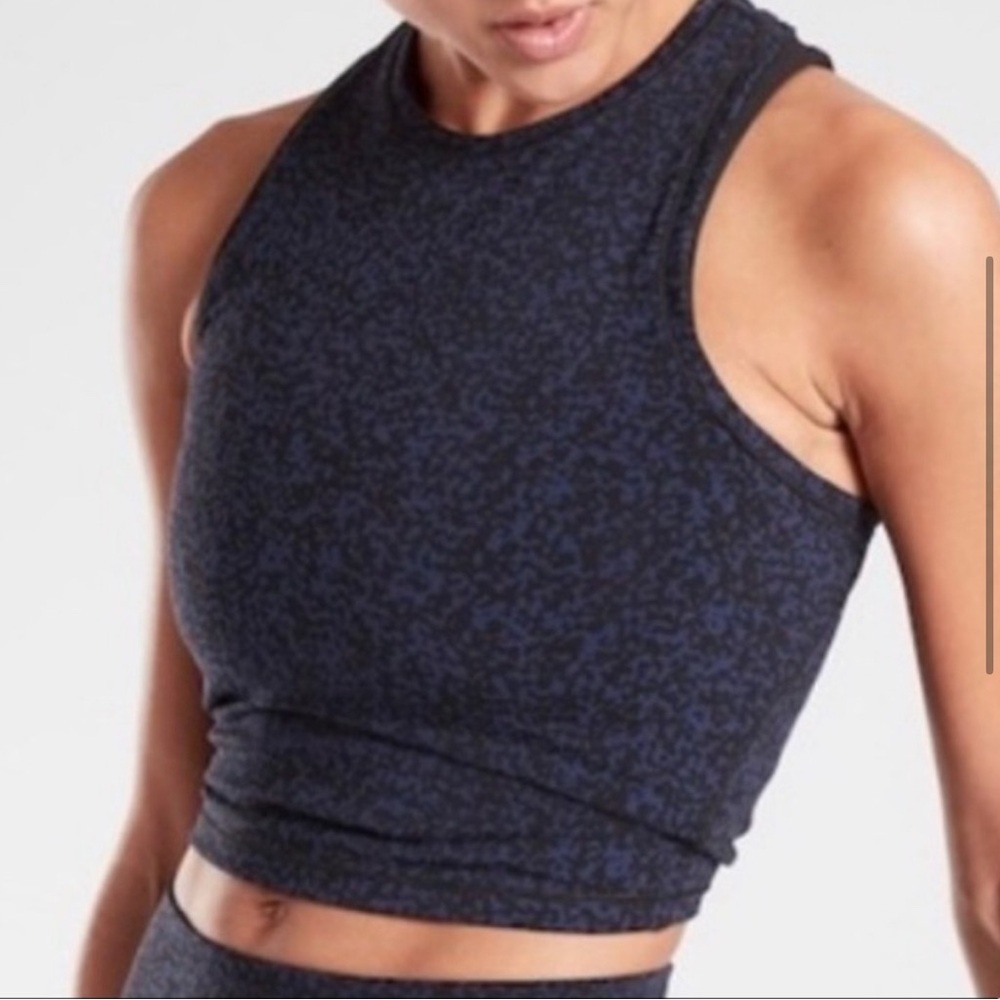 Athleta Shanti Crop Jacquard Tank Top - Small